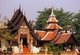 Thailand: The ubosot (ordination hall) and Phra Viharn Chatumuk Boraphachan (right), Wat Chedi Luang, Chiang Mai
