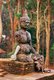 Thailand: Primitive Buddha figure in the forest at Wat Umong, Chiang Mai